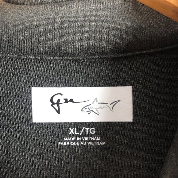 Greg Norman Men's Size XL Dark Grey Knit Long Sleeve Half Zip Pullover Sweater - Picture 5 of 6